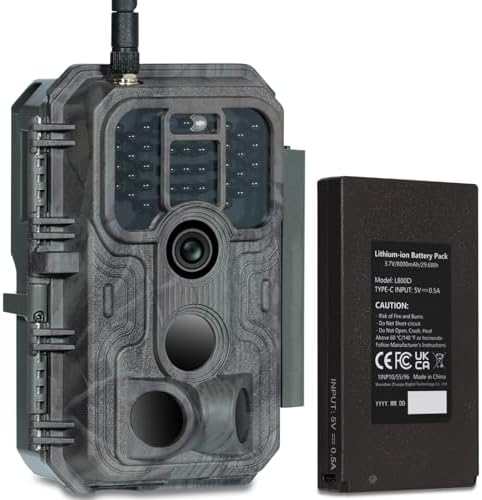 Meidase S5 Caméra de Chasse 48MP 1296P H.264 Vidéo, Vitesse de