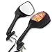 HTT Group Motorcycle Black Smoke Lens Integrated Turn Signal Mirrors For 2006-2015 Suzuki GSX-R 600 750/ 2001-2015 GSX-R 1000/2003-2008 Suzuki SV650 SV650S/2003-2007 SV1000 SV1000S
