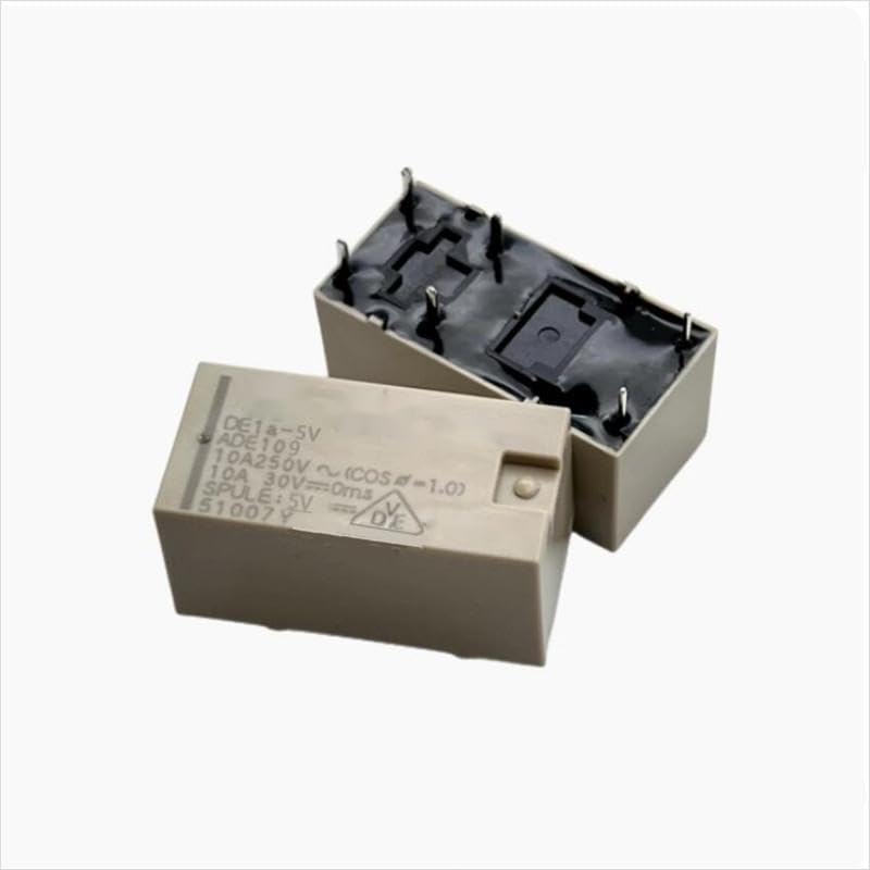 DE1A-5V ADE109 DE1A5V ADE109-5V DCV5 5VDC 10A 6ピン リレー(5個)。