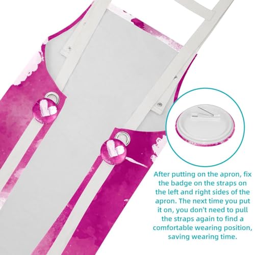Tablier de serveuse multicolore idéal pour pâtisserie et bistrot