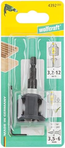 wolfcraft Screw Starter With Countersink and Depth Stop I 4392000 I Drilling and countersinking in one step