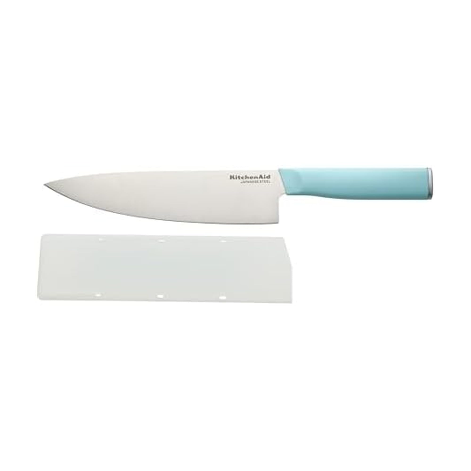 Couteau de chef KitchenAid Classic en acier inoxydable japonais bleu 20,3 cm
