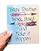 Motivational Signs for Home & Office, 12 x 9 'Stay Positive, Work Hard & Make It Happen' Inspirational Signs, Inspirational Wall Art Tin Signs w/ Motivational Quotes, Cute Inspirational Wall Signs