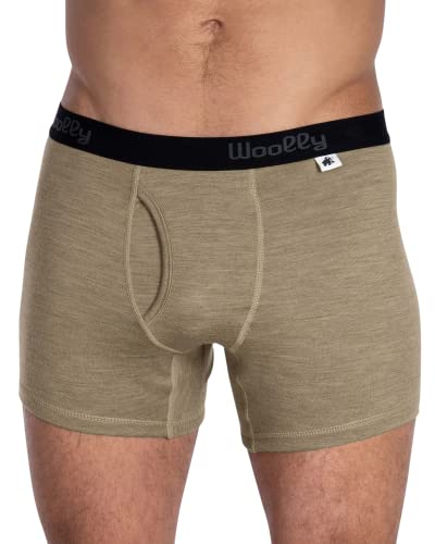 Woolly Clothing Co Merino Wool Underwear Mens - 100% Wool Boxer Brief -...