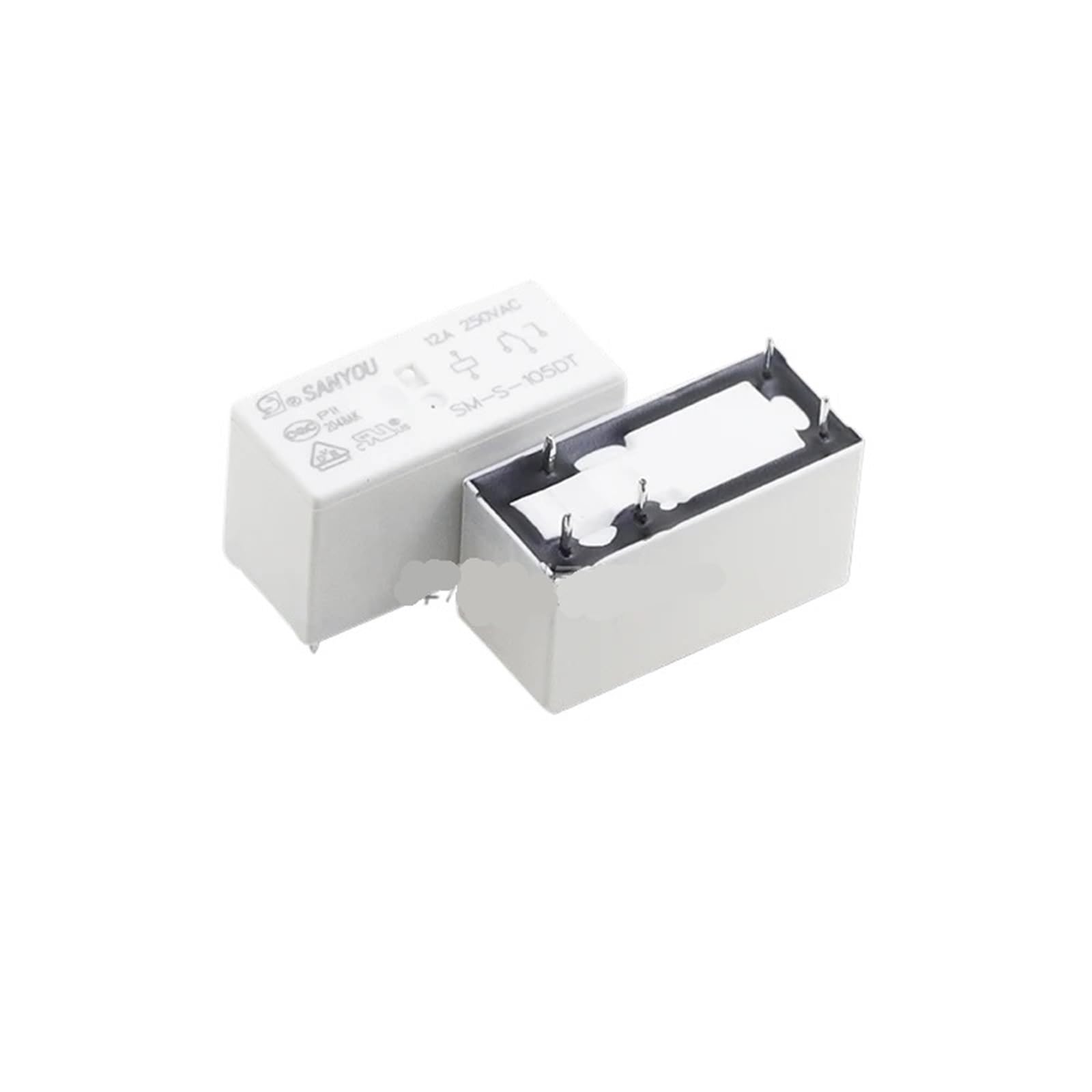 Relais interchangeable JQX HF115F SM-S-112DT 12VDC 5PIN à broches standardisées - 3