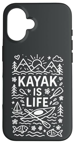 Kayak Canoes-Boat Kayaking, JbN tBbVO JbN V[JbN ނ JbN X}zP[X iPhone 16 p