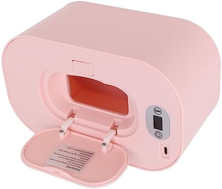 RiToEasysports Baby Wipe Warmer USB with Adjustable Temperature Five Modes for Infant Care Portable Heating Dispenser (Pink)
