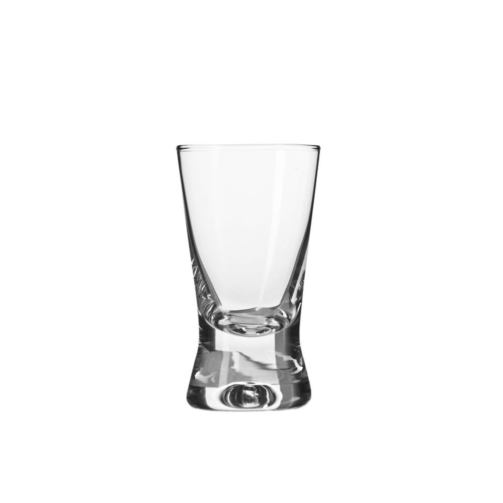Vodka Glasses X-line, Set of 6 Glasses, 25 ML, Collection X-Line, Vodka, Tequila, Aperitivo and Spirits Glasses for Parties and Home Use, Dishwasher Safe, Made in Europe