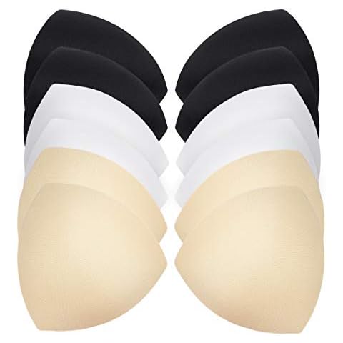 SOIMISS Herausnehmbare BH-Einsätze Pads Schwamm-BH-Cup-Einsätze Brustverstärker-Einsätze für Frauen 6 Paare Cover
