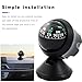 Mandark Car Compass, Vehicle Compass Ball with Bottom Stick, Dash Mount Adjustible Auto Interior Accessories for Navigation Hiking Direction Guidance, Universal for SUV, Truck, RV