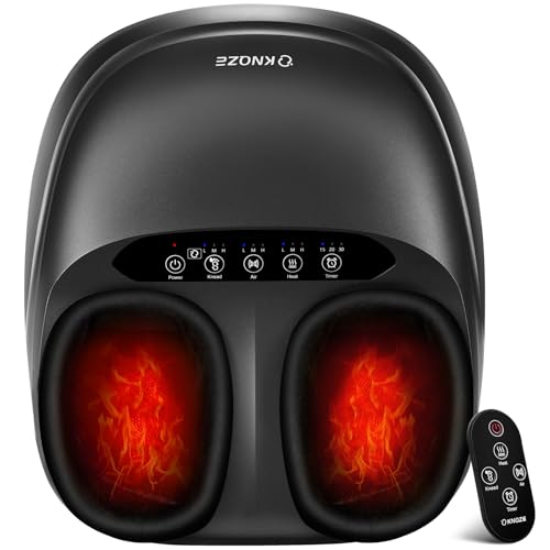 Foot Massage Slipper Foot Massager Machine with Heat, Shiatsu Deep Kneading Foot Massager with Remote, Compression,...