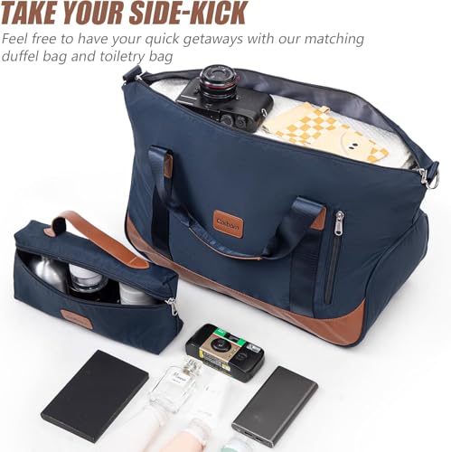 Image of Cosbarn Carry On Luggage Sets 3 Piece, 20 Inch Luggage 22x14x9 Airline Approved with Wheels and TSA Lock, ABS Lightweight Hardshell Travel Suitcase Set with Duffel Bag Travel Bag for Men Women