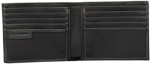 Carteira c/divisória Nylon Preta Munich Altius