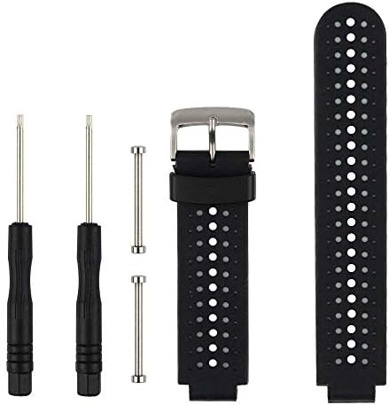 Fit-power Garmin Forerunner 235/235Lite Watch Band, Soft Silicone Replacement Watch Band for Garmin Forerunner 235/220 / 230/620 / 630/735 Smart Watch