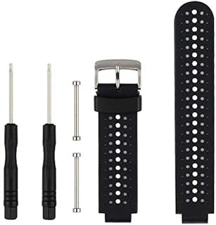 Fit-power Garmin Forerunner 235/235Lite Watch Band, Soft Silicone Replacement Watch Band for Garmin Forerunner 235/220 / 230/620 / 630/735 Smart Watch