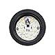 URing 3er Set LED Einbaustrahler 12V 3000K Warmweiß 3,5W, Einbaustrahler LED flach 12V 300LM Bohrloch 55-58mm und 15mm Flache, Dimmbar Möbeleinbauleuchte Einbauspots Spot 12v mit 2M Kabel, Schwarz