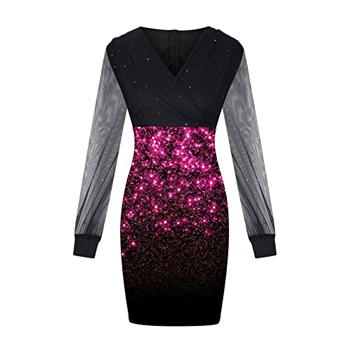Camisola de outono verão com estampa sexy de malha de corte baixo dupla túnica fina vestido de baile