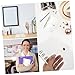 TEHAUX 2pcs Clear Binder Notebook Shell Travel Journal Cover for DIY Projects Office Storage and Organization for Home and Work Use