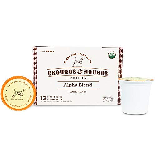 Grounds & Hounds Single Serve Organic Coffee Pods - K