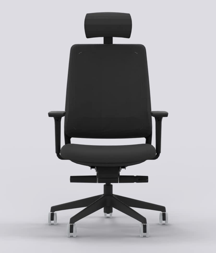 Silla de Oficina ergonómica Negra Top Gama Profesional Sense Silla o sillón de Escritorio