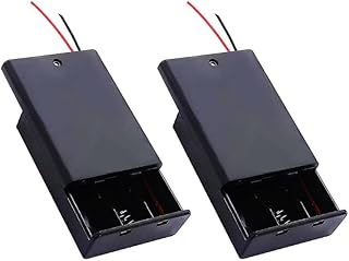 AA Battery Holder with Cover & Switch – 3-Slot (Pack of 2)