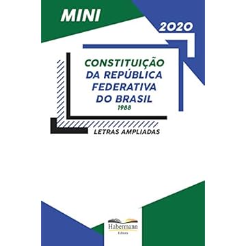 Capa do livro Mini Constituição da República Federativa do Brasil - Letras Ampliadas - Legislação 2020