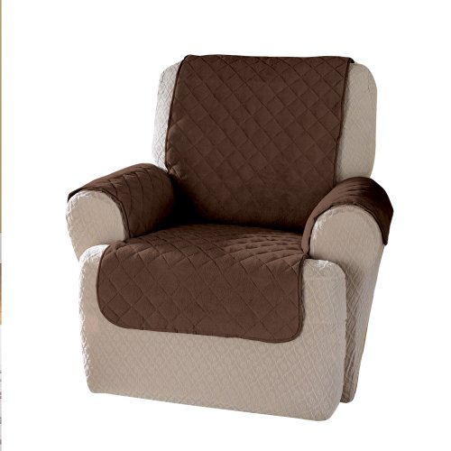 Innovative Textile Solutions 815632019692 Plush Recliner Wing Chair Liner, Chocolate