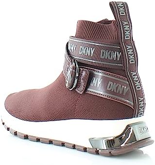 DKNY Women's Slip-on Knit Sneaker, Bordeaux, 7.5 | Image 2