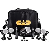 CAD Audio STAGE7 7-Piece Drum Mic Pack – D10 Kick, D19 Snare, 3× D29 Toms & 2× C9 Overheads,...