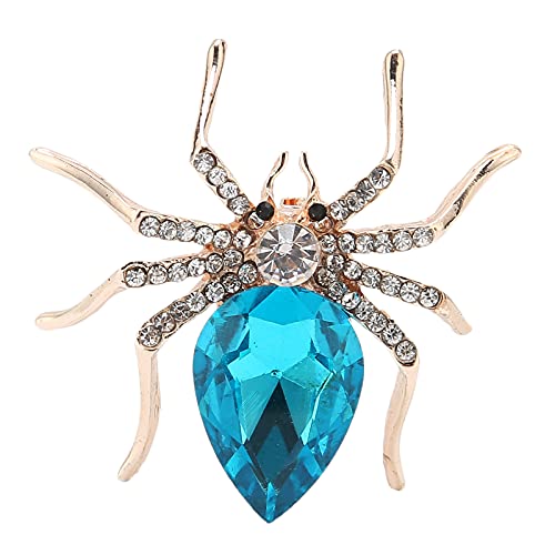 Broches De Araña, Broche De Cristal De Araña Y Chapado, Broches Elegantes De Cristal De Imitación, Broche De Aleación Con Forma De Araña, Decoración Para Mujer, Regalo De Festival Para Mujer Cover