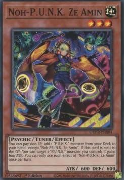 NOH-P.U.N.K. Ze Amin GRCR-EN004 Super Rare Englisch Near Mint 1. Auflage - The Grand Creators - mit ReCollectibles-Versandschutz - für Yu-Gi-Oh!