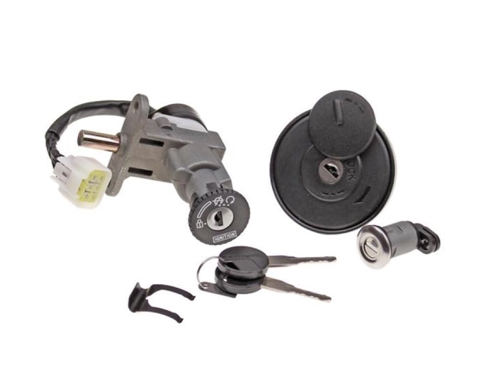 Zündschloss inkl. Schlüssel passend für CPI Hussar, Oliver, Aragon, Keeway, Generic XOR, Ideo 50ccm 2T Roller | Schlosssatz für Roller