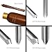 DEEFIINE HSS Bowl Gouge Lathe Chisel Set, Wood Lathe Bowl Turning Tools with Wooden Box, 3/8-Inches, 1/2-Inches and 5/8-Inches Spindle Gouge with Side Grind. (3PCS)