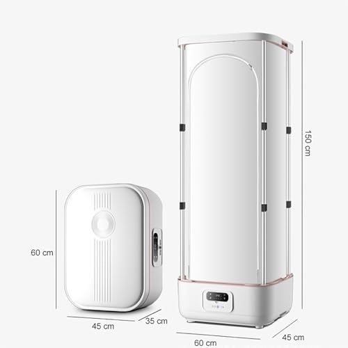 900W Folding Garment Steamer, Automatic Wireless Steam Iron with Touch Screen, Load Capacity: 11-15kg/timer: 240min/360℃ Hot Air Circulation, for Drying Clothes