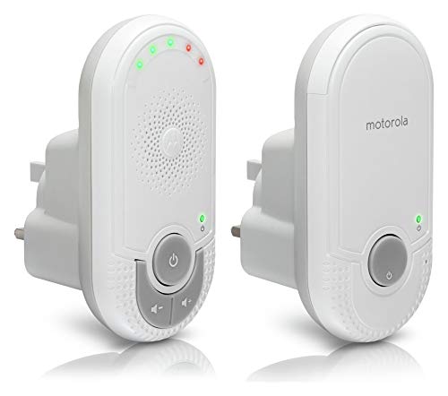 Motorola MBP7 Babyphone - Weiß - DECT - 120 Kanäle - 50m Reichweite - Wandmontagefähig - LED-Soundpegelanzeige - Eltern mit Kleinkindern (0-3 Jahre) - Baby Monitor
