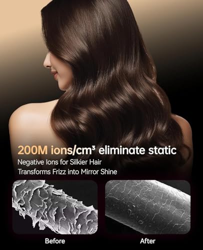 Image of Hair Dryer, CONFU Blow Dryer with Diffuser, 21000PRM Professional Hairdryer, Portable Lightweight Fast Drying Negative Ionic Blow Dryer, Hair Diffuser for Curly Hair for Home Travel