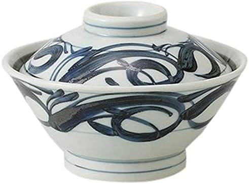 古九谷焼 骨董 蓋物 丼 5客揃 手描き 花 蝶 九谷焼 どんぶり