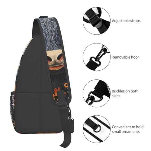 Bolso bandolera con estampado de vaca para mujer y hombre miniatura 5