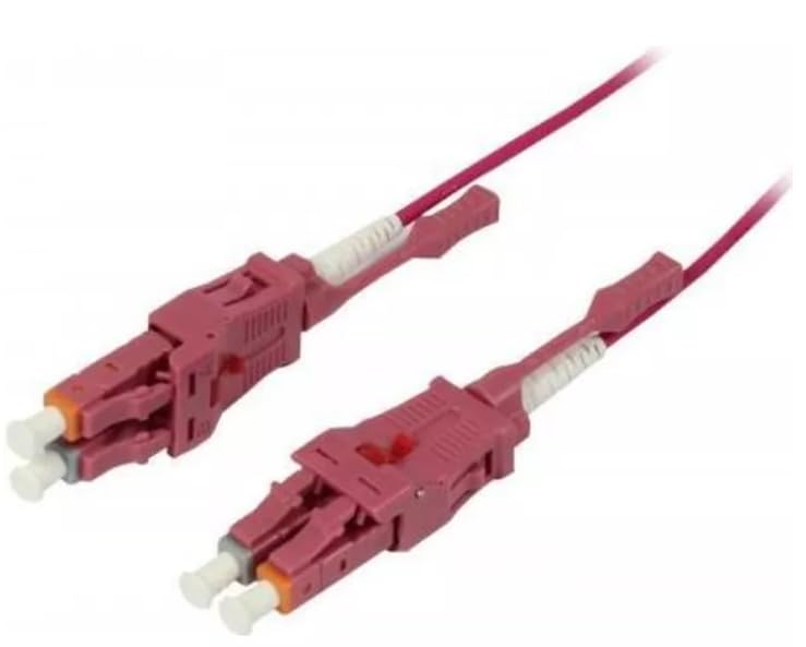 Synergy21 LWL-2-Faser-Patchk, 1,0 m, LC-LC 50/125um OM4 Uniboot drehbar Push/Pull AD 2 mm - Kabel - Multimode-Faser (S215551) Marque