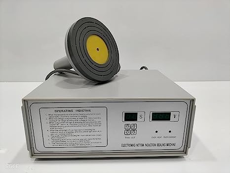 Manual Induction Sealer | Heavy Duty DGYF-S500C Portable Induction Sealer | Electro-Magnetic Induction Sealing Package Machine | Seal 50pcs/min | Bottle Diameter: 60-130 mm