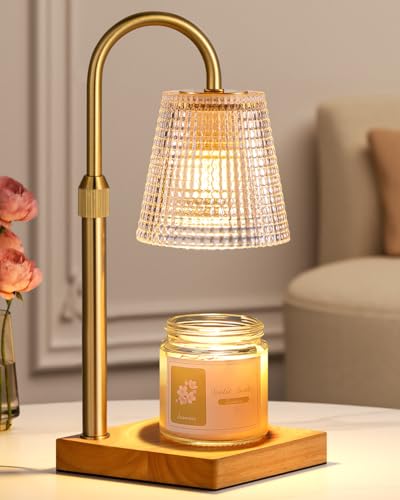 Hong-in Candle Warmer Lamp with Timer Dimmer,Christmas Birthday Gifts for Women Mom,House Warming Gifts New Home Room Decor,Vintage Wax Warmer for Scented Wax Jar Candles
