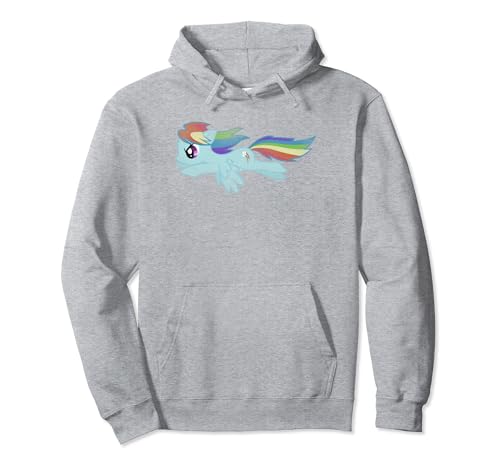 Sweat à capuche My Little Pony Rainbow Dash imprimé bleu pour fan