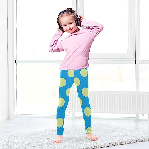 Aflyko Calça legging infantil para treino de dança comprimento até o tornozelo 4-10T, Multicolorido-