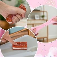 Vodolo Silicone Stress Relief Squishy,2 PCS Cookie Sticky Taba Squishy Fidget Toys Adults,Ultra-Soft Squeeze Toys,Fun Silicone Enjoy Decompression Toy,Soft and Relaxing Squeezing Toy — image 3