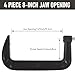 4Pcs 8 Inch C Clamp Heavy Duty C-Clamps Quality Iron C-Clamps Industrial Strength C Clamp Set for Woodworking Welding Building Metal Workpiece