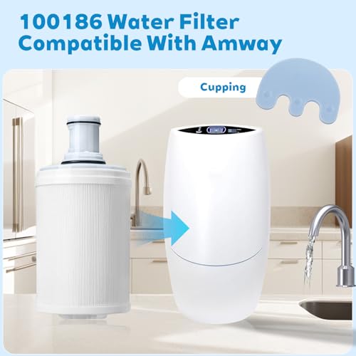 Image of 100186 Water Filter Compatible with Amway eSpring Water Systems | Premium Replacement Filter Cartridge - High‑Quality Filter Screen, Lasts 1‑Year /5,000L, with Removal Tool & Manual