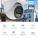 5MP Full Color Security IP Camera, 3K PoE IP Dome Security Camera with Smart Dual Light, Two Way Talk, 98ft Night Vision, 110°Wide Angle, IP66 Waterproof, Full Metal Housing, Human/Vehicle Detection