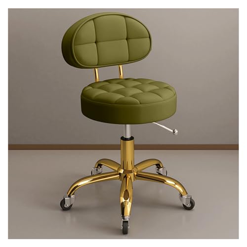 Tabouret roulant réglable avec support dorsal pour salon de massage - 2