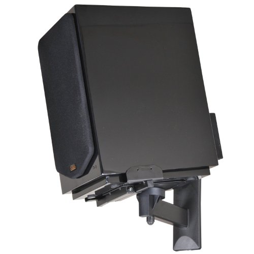 Videosecu One Pair Of Side Clamping Bookshelf Speaker Mounting Bracket With Swivel And Tilt For Large Surrounding Sound Speakers Ms56B 3Lh #TOP4