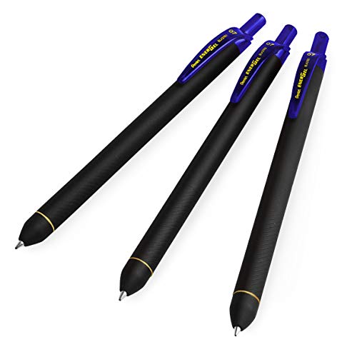 Pentel Energel BL437R1 Bolígrafo Gel Retráctil Azul Pack 3 miniatura 1